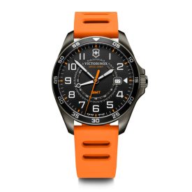   FieldForce Sport GMT 42 | Narancssárga Kaucsuk Szíjjal | Fekete számlappal