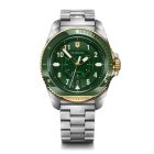 Journey 1884 | Férfi Karóra | Zöld Számlap | Aranyozott Zöld Lünetta | Acél Tok | Acél Szíj