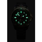 Journey 1884 | Férfi Karóra | Zöld Számlap | Aranyozott Zöld Lünetta | Acél Tok | Acél Szíj