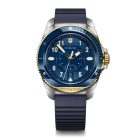 Journey 1884 | Férfi Karóra | Kék Számlap | Aranyozott Kék Lünetta | Acél Tok | Kék Gumiszíj