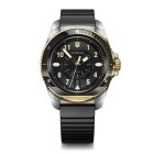 Journey 1884 | Férfi Karóra | Fekete Számlap | Aranyozott Fekete Lünetta | Acél Tok | Fekete Gumiszíj