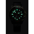 Journey 1884 | Férfi Karóra | Fekete Számlap | Aranyozott Fekete Lünetta | Acél Tok | Fekete Gumiszíj