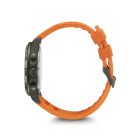 FieldForce Sport Chrono | Férfi Karóra | PVD | Fekete Számlap | Narancs Kaucsuk Szíj