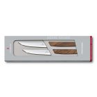 Swiss Modern | Steakkés Készlet | 2 Részes | Sima él | Diófa