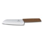 Swiss Modern | Santoku | Bordázott | 17 cm | Diófa