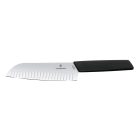 Swiss Modern | Santoku | Bordázott | 17 cm | Fekete